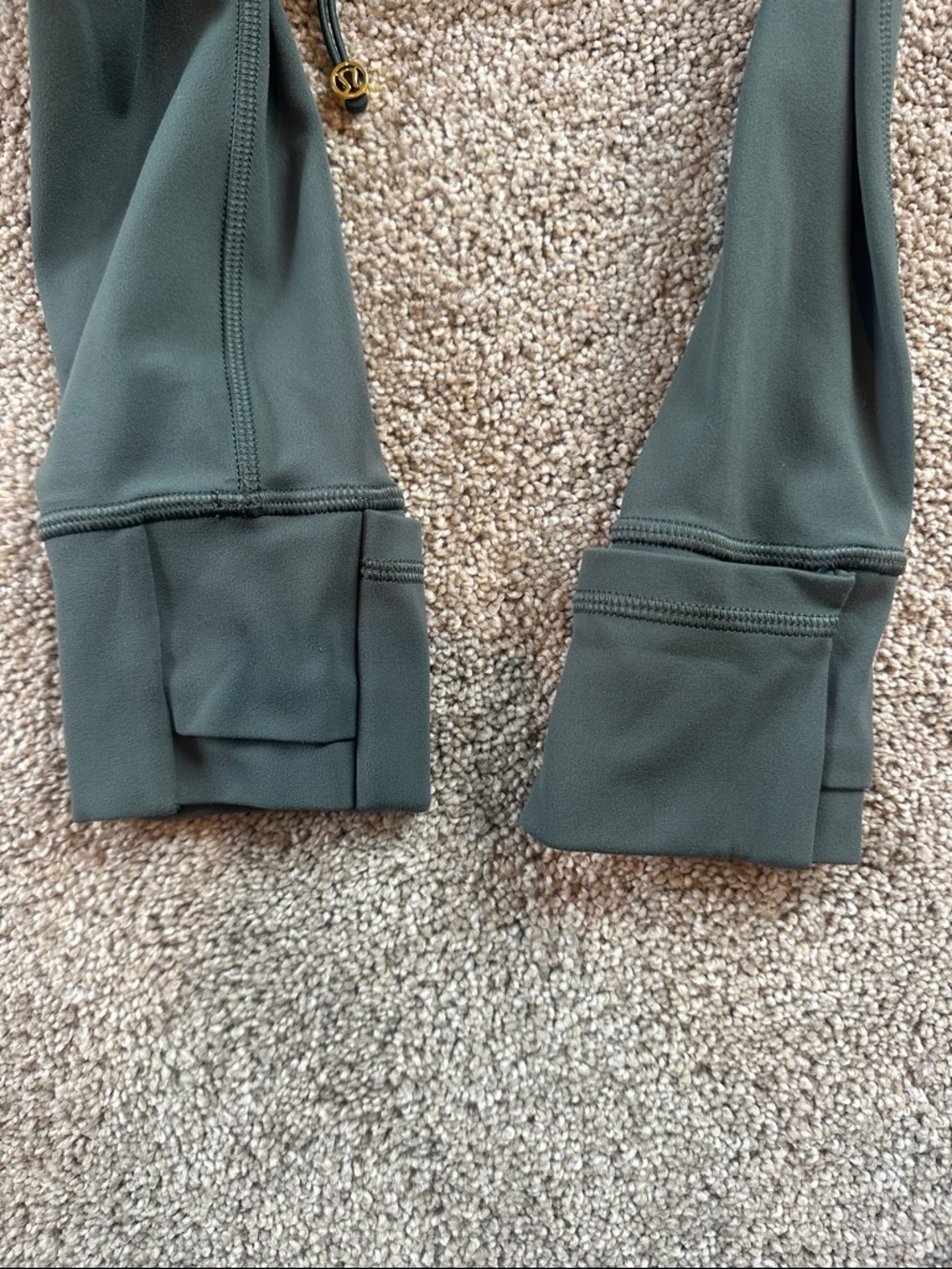 lululemon athletica Olive Green Slim Zip Bomber Jacket - Picture 3 of 4
